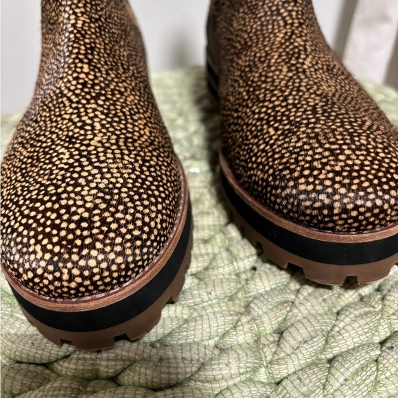 Madewell The Ivy Chelsea Boot in Mini Dot Tan/Black Calf Hair NWOB - Picture 8 of 13